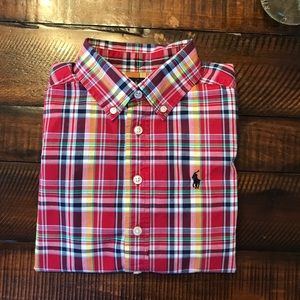 Ralph Lauren plaid long sleeve kids